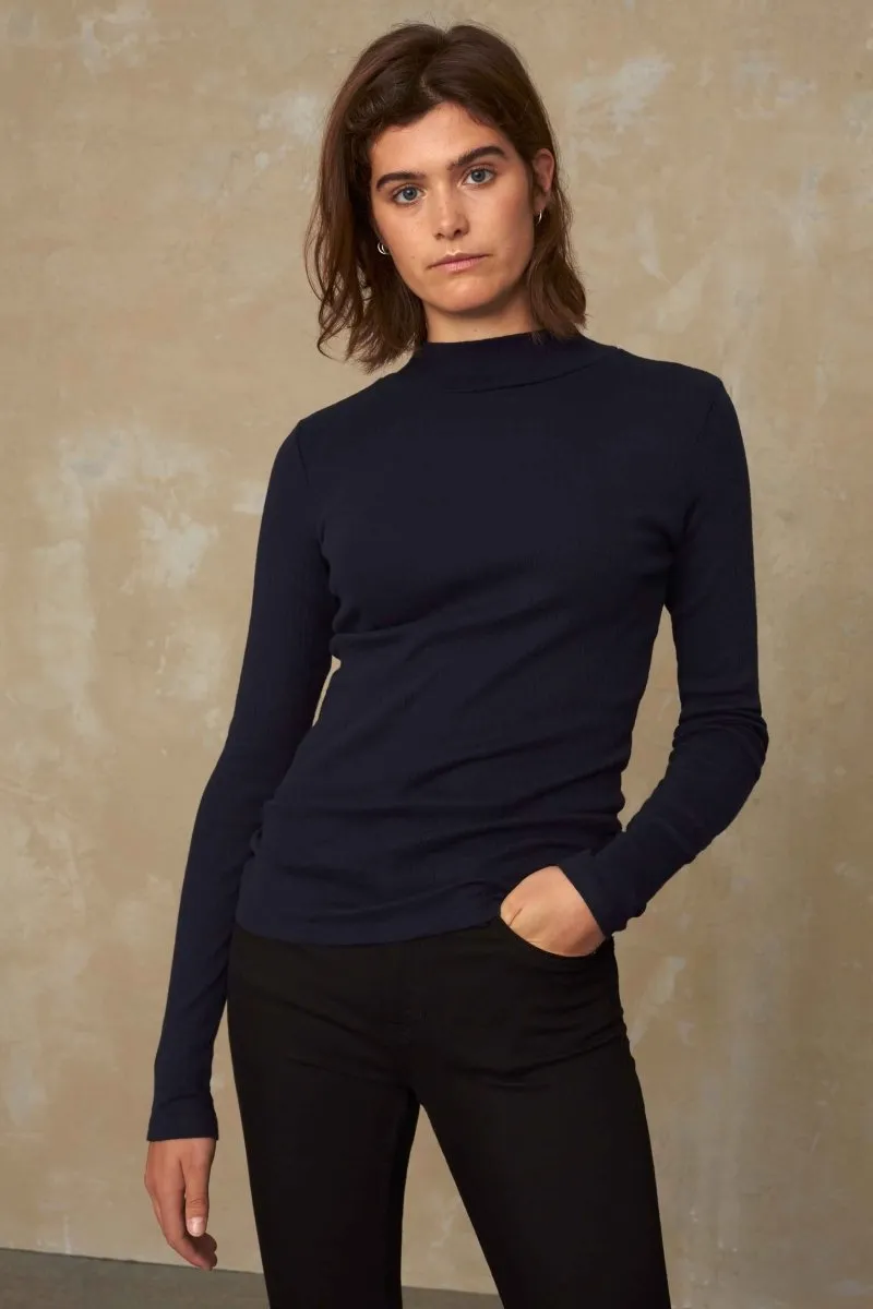 Jacobina Long Sleeve T-Shirt | Navy