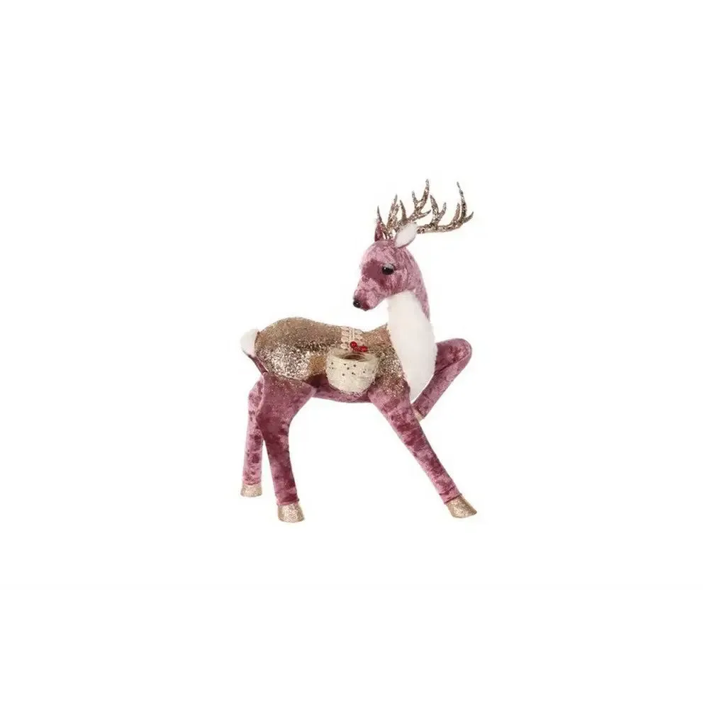 Jingles 39cm Purple Posing Deer