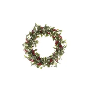 Jingles 47cm Holly & Berries Wreath