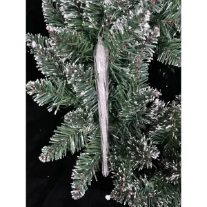 Jingles Glass Twirl and Sequin Icicle 20cm