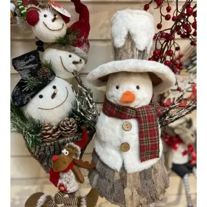 Jingles Snowman Tree- In Pot 39cm