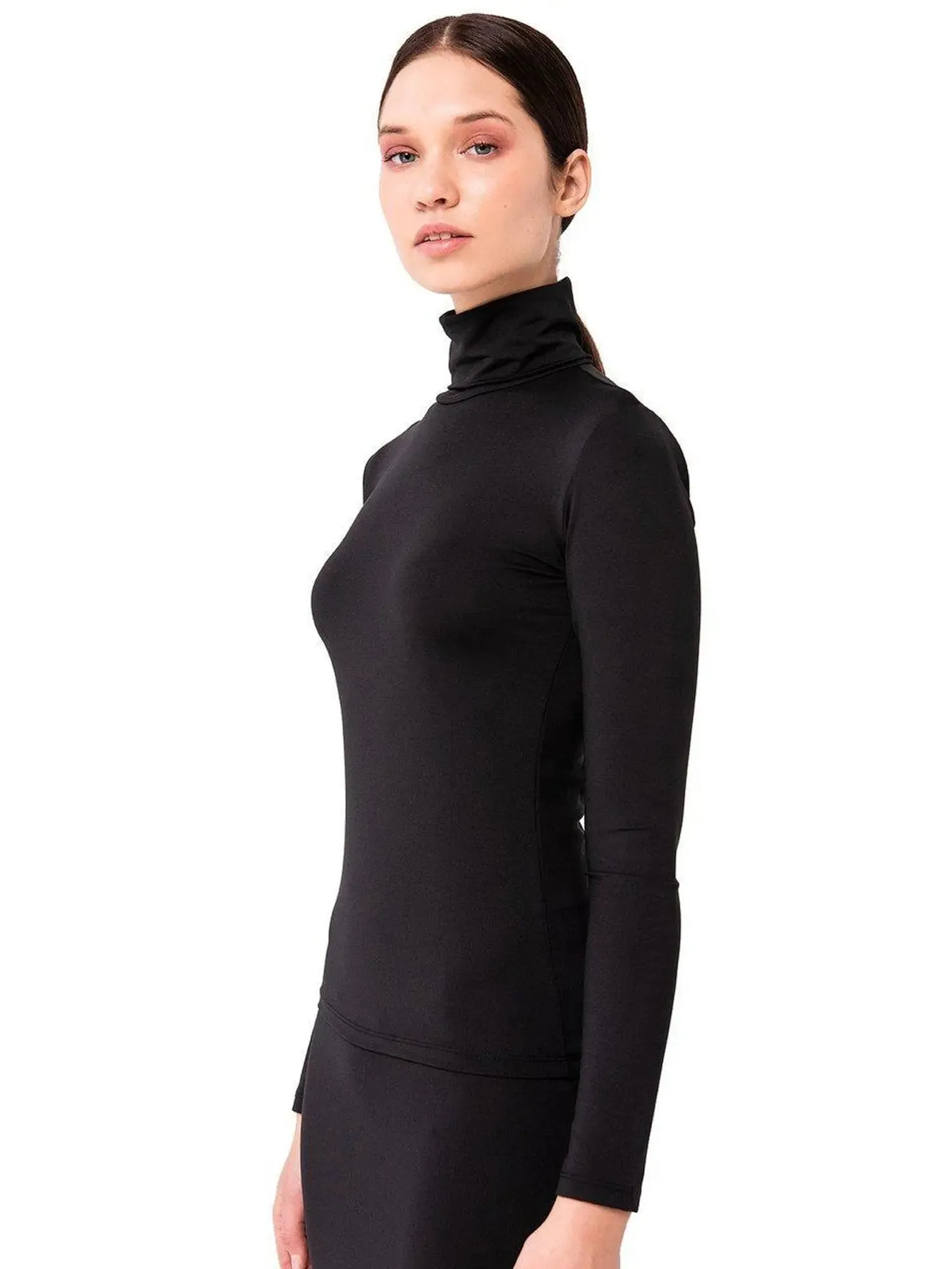 Kikiriki Fitted Nylon Turtleneck 18168