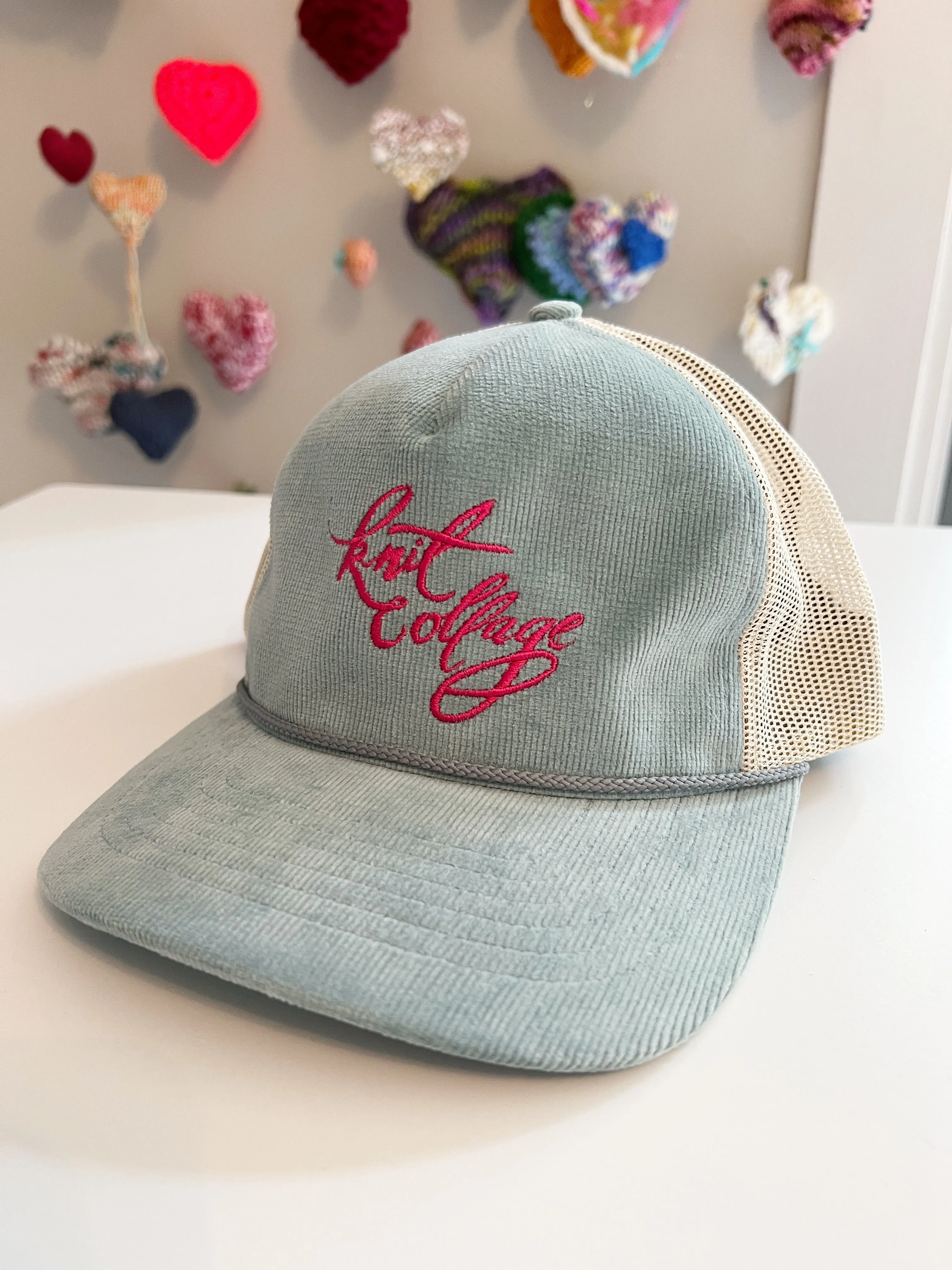 Knit Collage Logo Hat