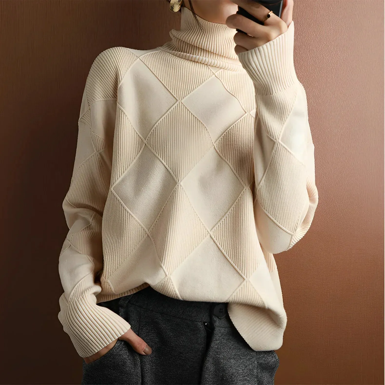 LAILA™ | Cozy Knit Turtleneck Sweater