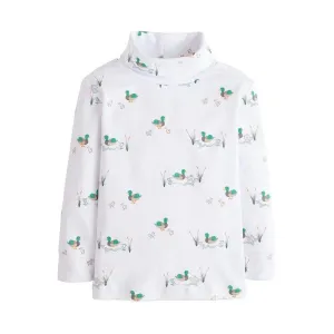 Little English Mallard Printed Turtleneck