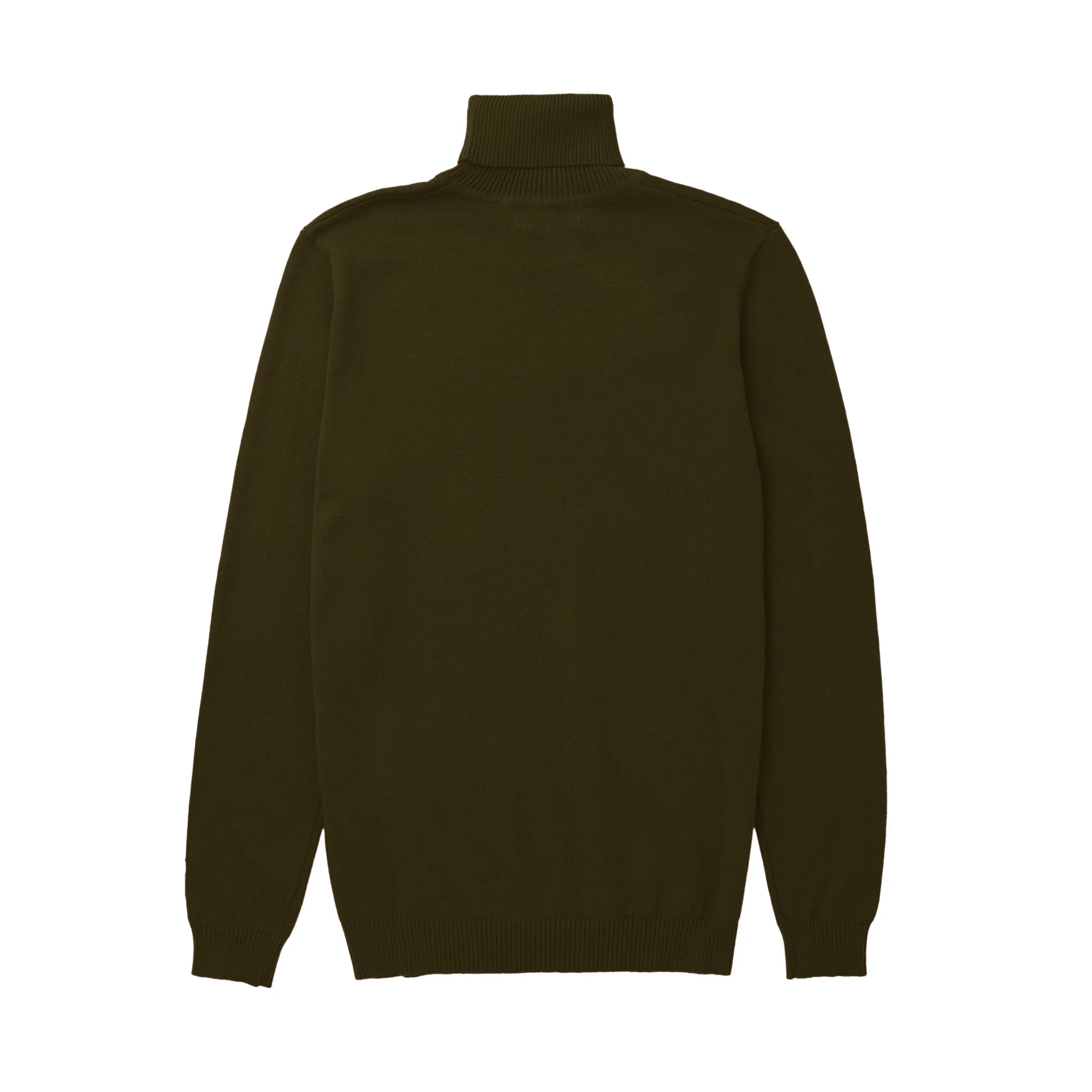 Long Sleeve Turtle Neck Sweater by Lorenzo Franco - Olive