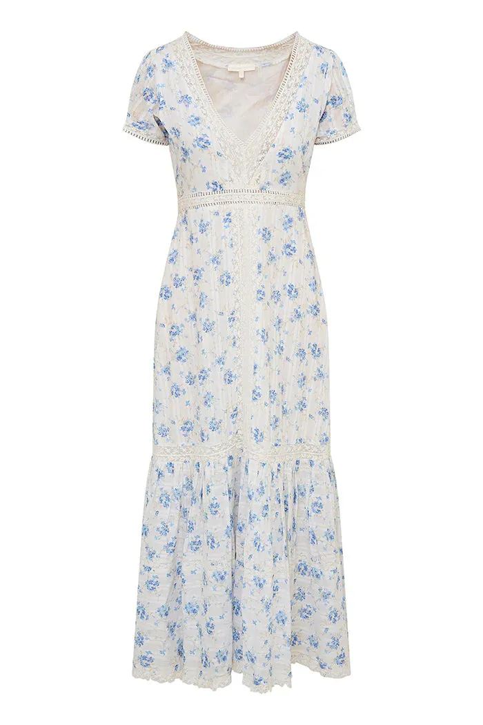 Loveshackfancy Vermella Maxi Dress in Skysail Blue