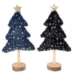 Luxe Xmas Velvet Tree Tall (1 SENT - 2 Colours)