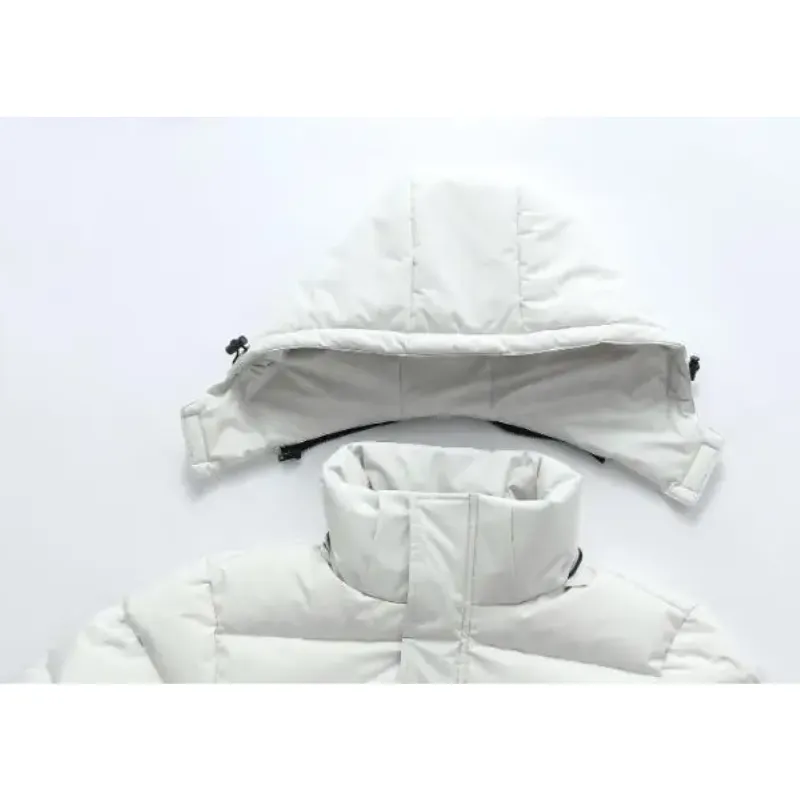 Men's Modern Extra Long Puffer Jacket with Hood and Zipper | Ideal for Autumn/Winter Activities