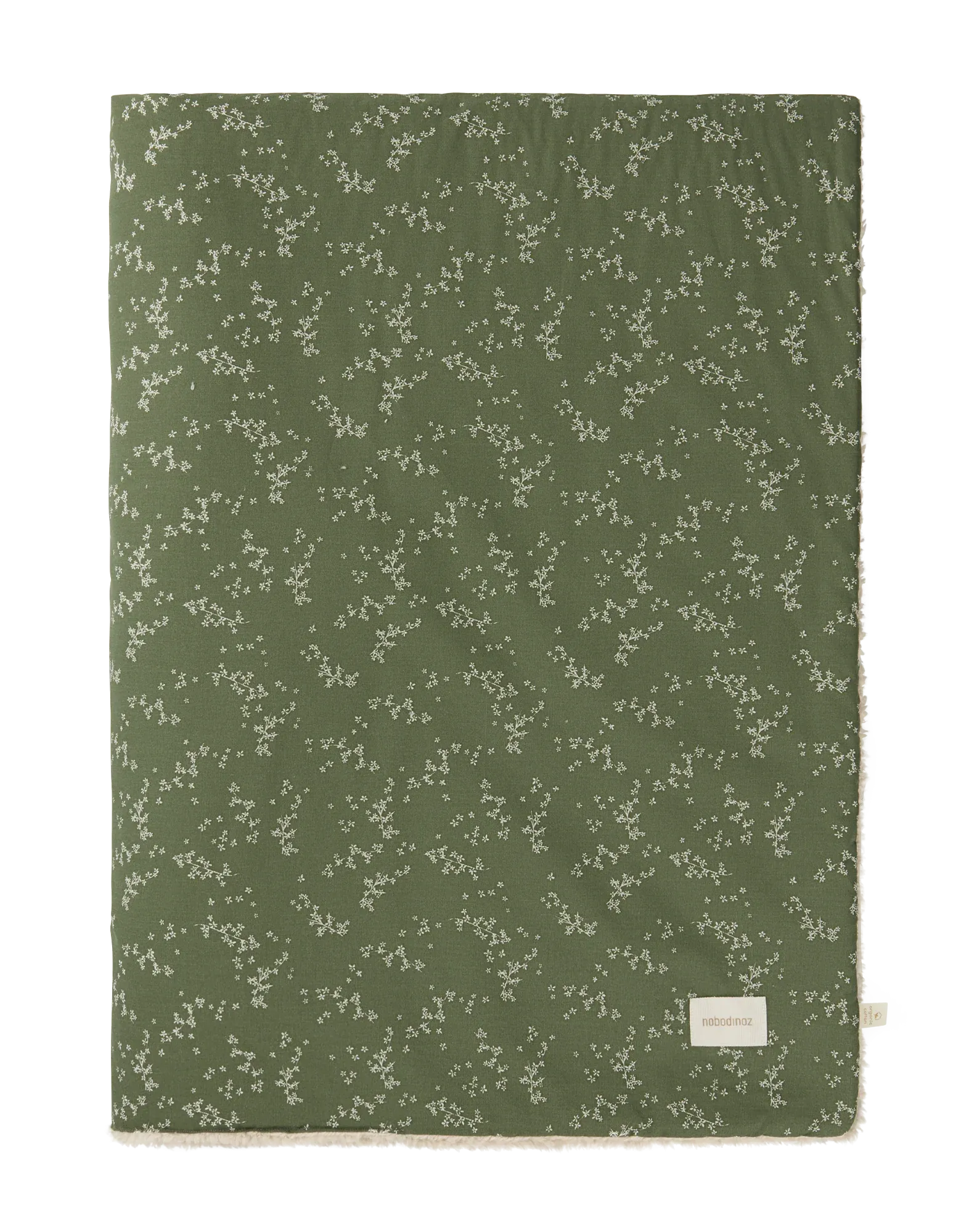 Nobodinoz Stories Winter Blanket 100x140cm | Green jasmine