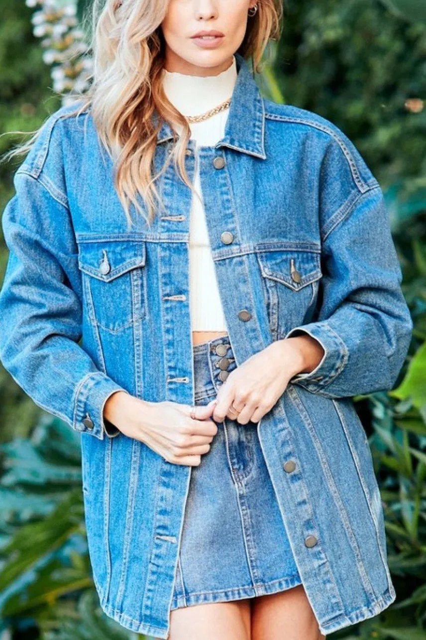 Oversize Trucker Denim Jacket