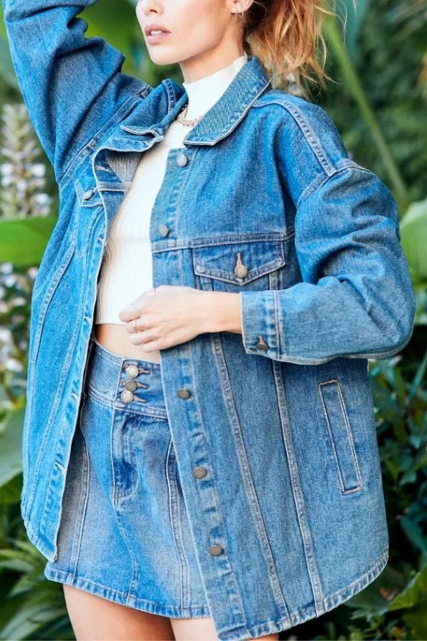 Oversize Trucker Denim Jacket