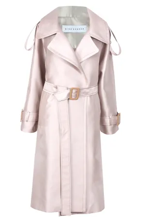 Oversized Cropped Back Trench Coat