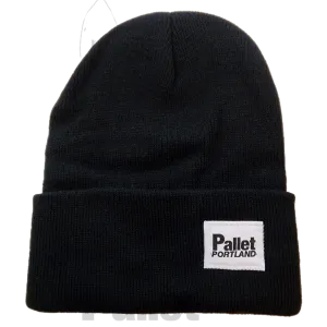 Pallet Portland -"Black Knit Beanie" -Size OS