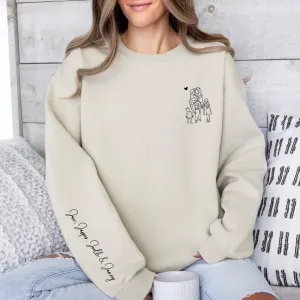 Personalized Mother's Sweatshirt (FOUR KIDS) - Adult