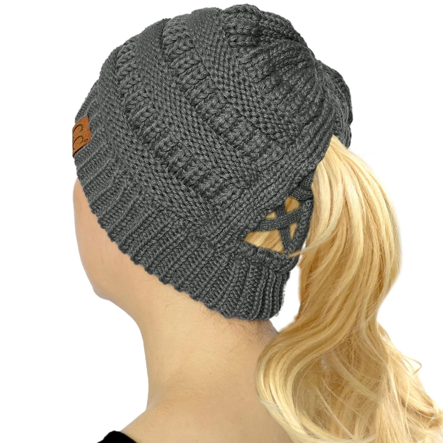 Ponytail Knit Beanie (More Colors)