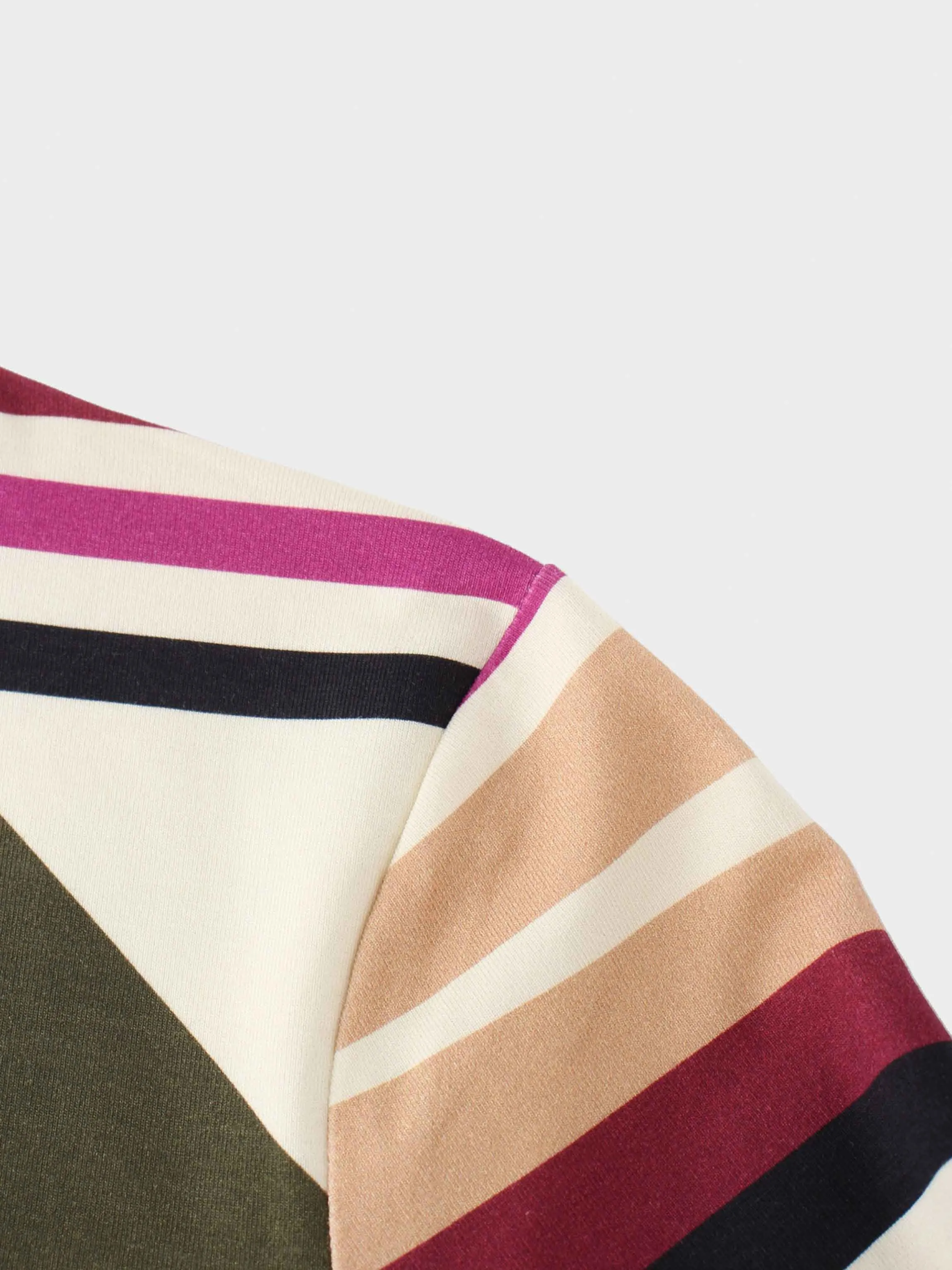 Printed Modal Turtleneck-Multi Colored Swirl