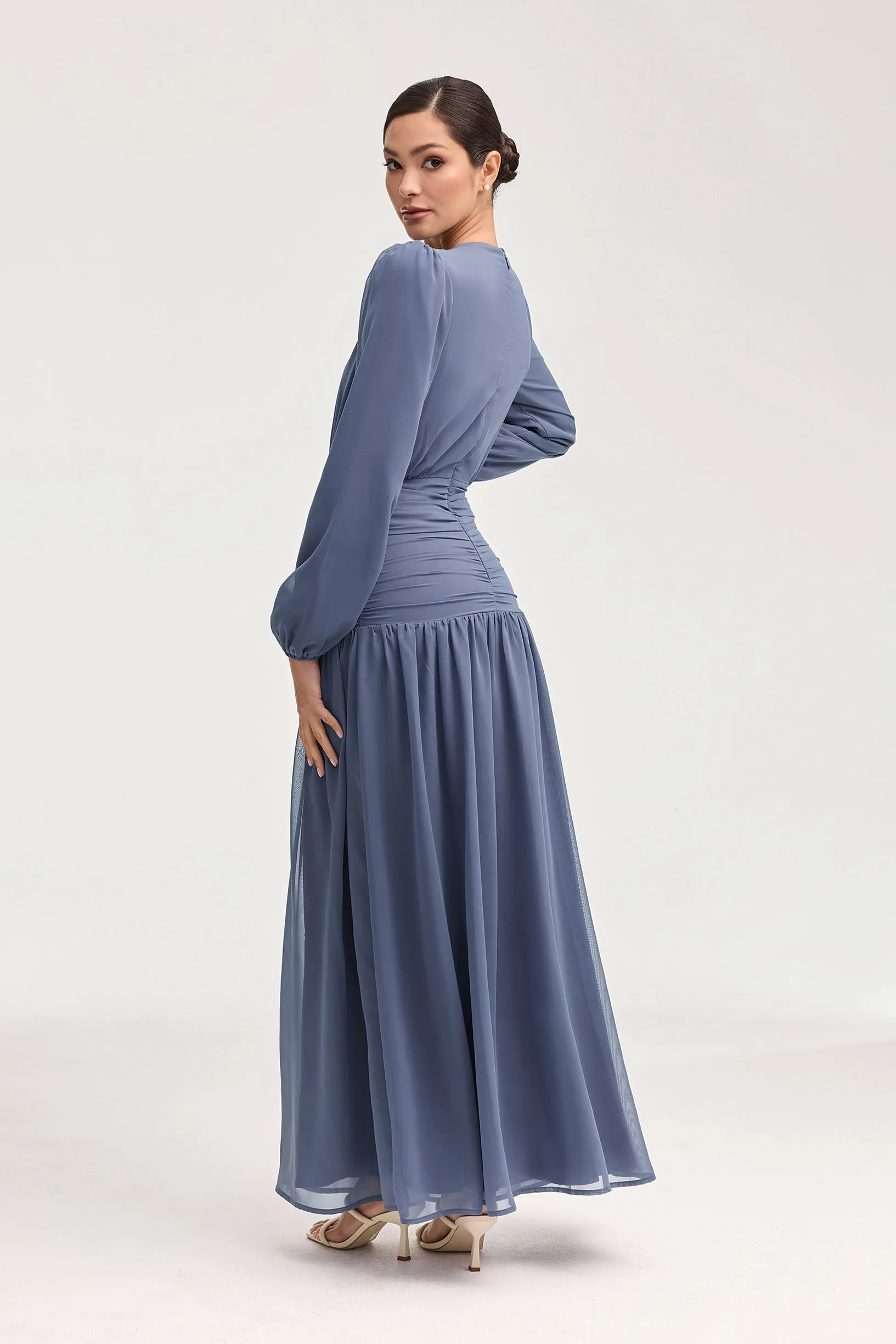 Randa Rouched Maxi Dress - Dusk