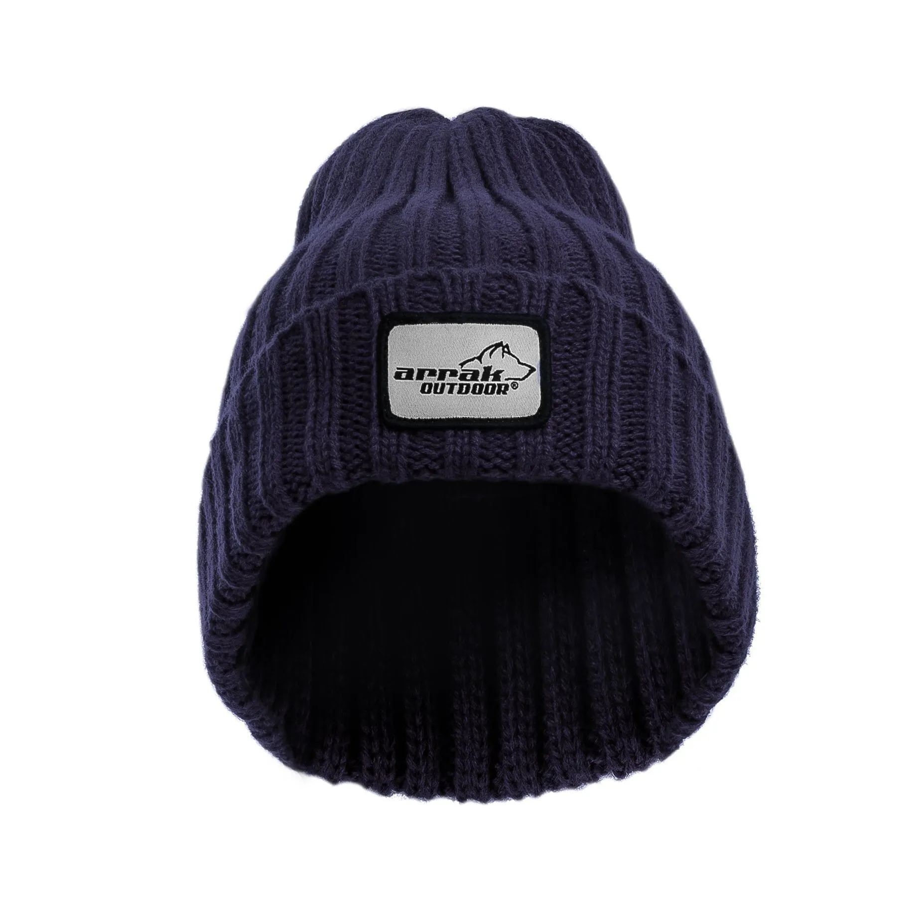 Ribbed Beanie (Navy)