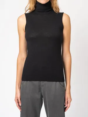 Sleeveless Turtleneck Knit