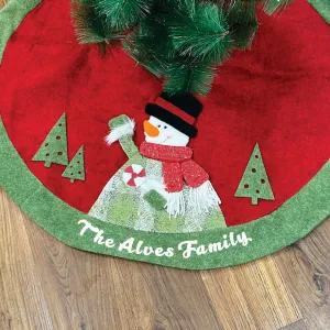 Snowman’s Winter Wrap - 42" Tree Skirt