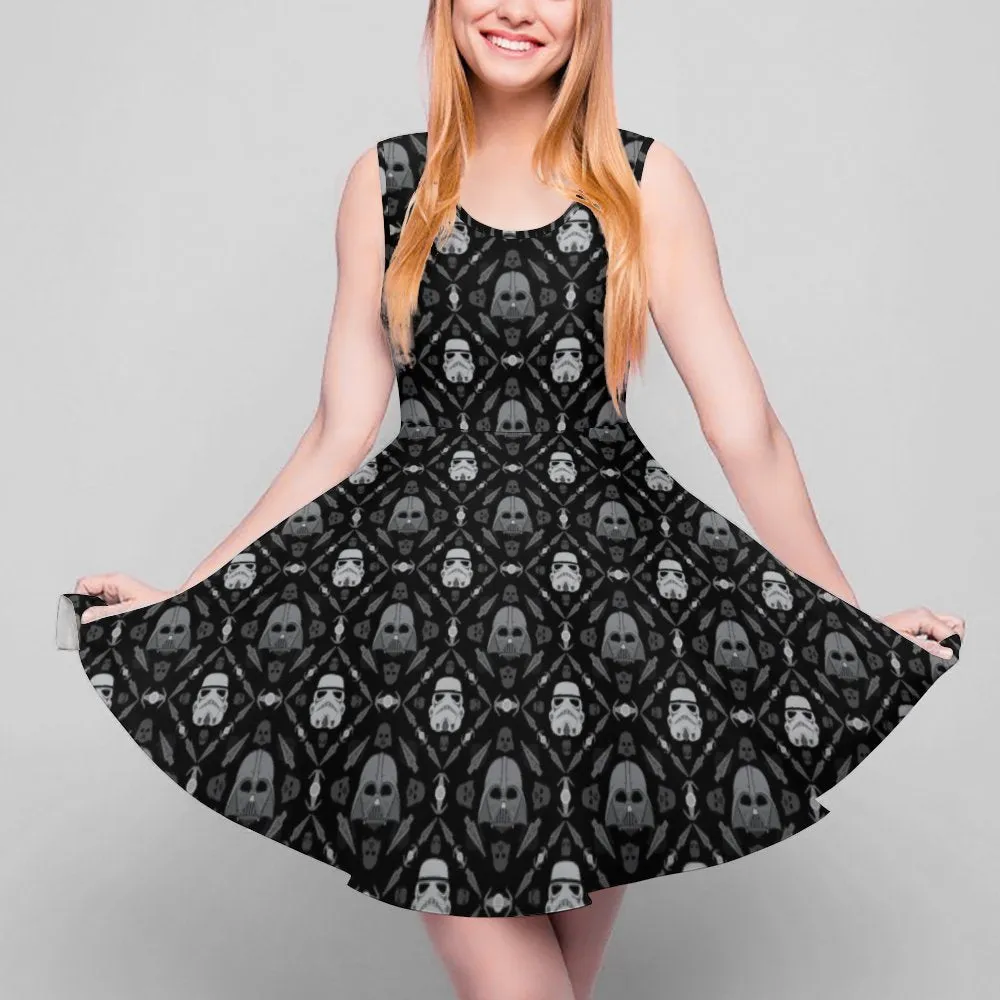 Star Wars Dark Side Women's Sleeveless Round Neck Skater Dress