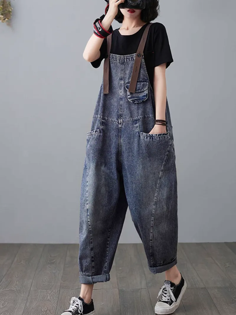 Timeless Denim Overalls Classic Blue Women's Dungarees