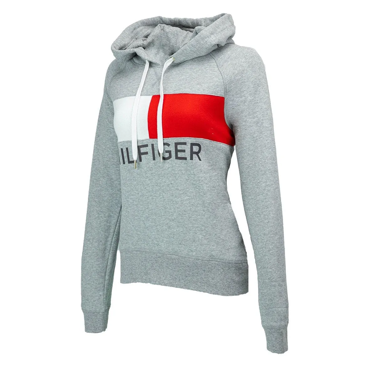 Tommy Hilfiger Women's Hi-Low Hem Flag Block Hoodie