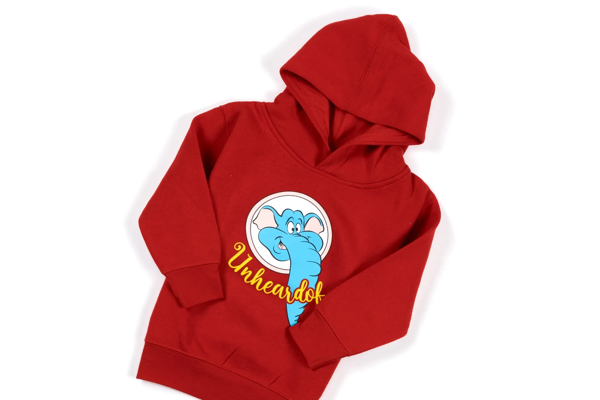 Unheardof Kids Elephant Pullover Hoodie 'Red'