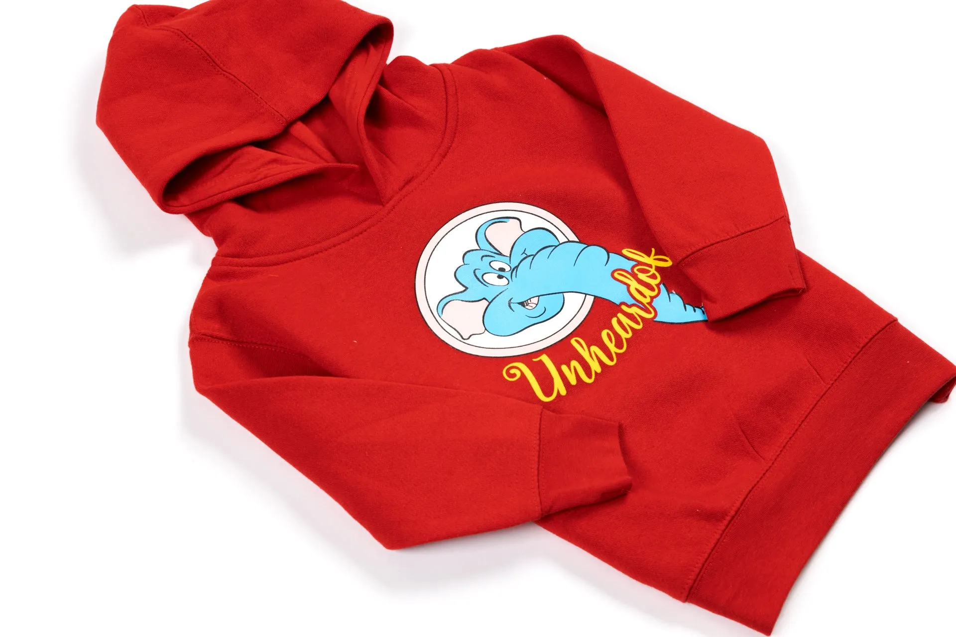 Unheardof Kids Elephant Pullover Hoodie 'Red'