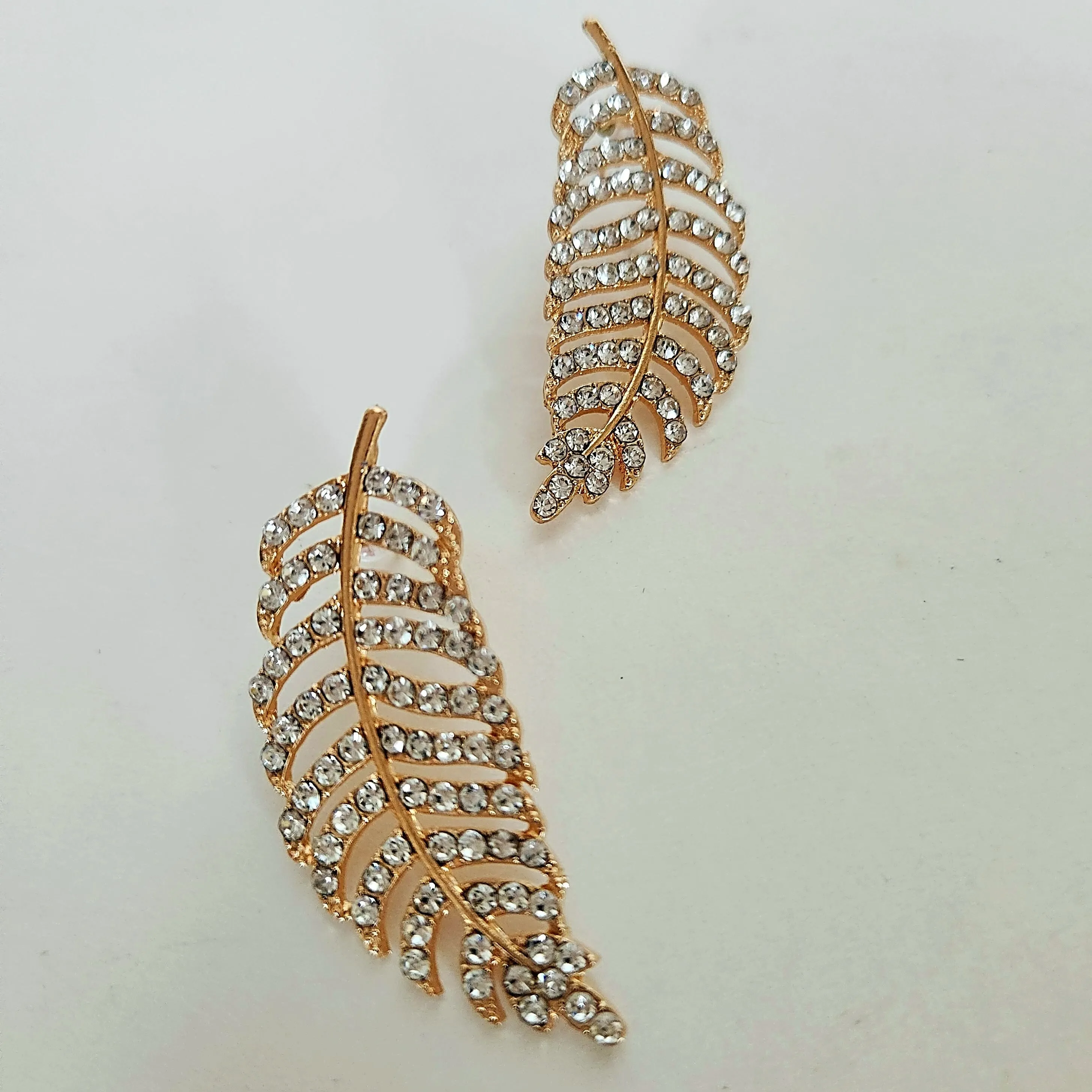 Vedazzling Leaf Earrings